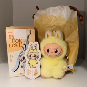 The Monsters Pin For Love Series Labubu Plush Keychain Blind Box - F